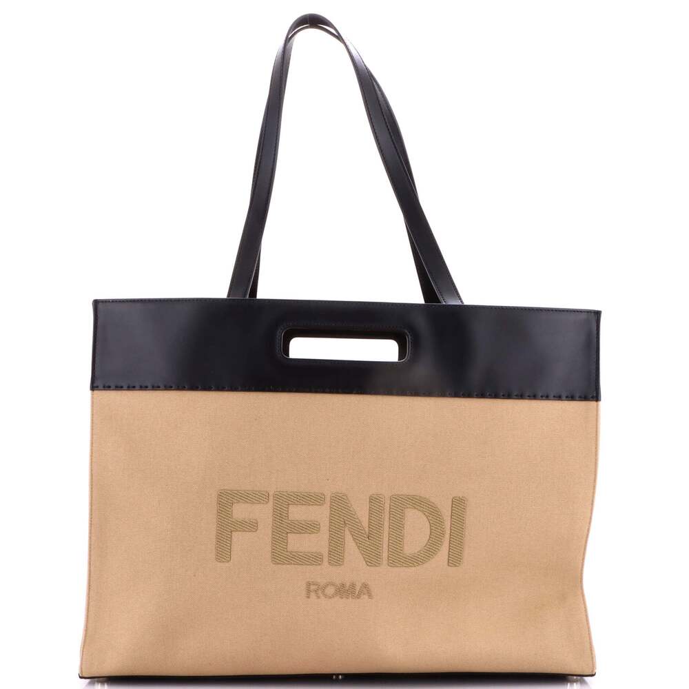 Fendi Cut Out Handle Shopper Tote #239594F11B - Picture 1 of 8